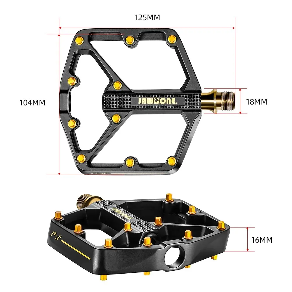 Jawbone MTB Bike Pedals Mountain Bicycle Flat Pedals Aluminum 9/16 Sealed  Bearing Lightweight Platform Cycling Accessories - AliExpress