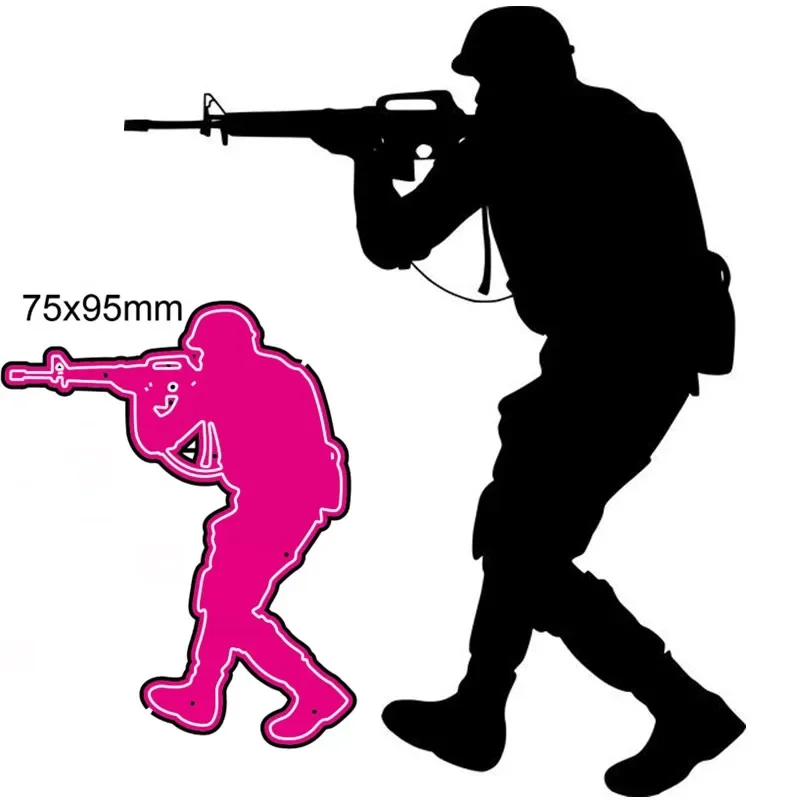 

Металлические Вырубные штампы, форма для высечки, украшение для солдат, для скрапбукинга, бумаги, рукоделия, ножа, форма, лезвие, перфоратор, трафареты