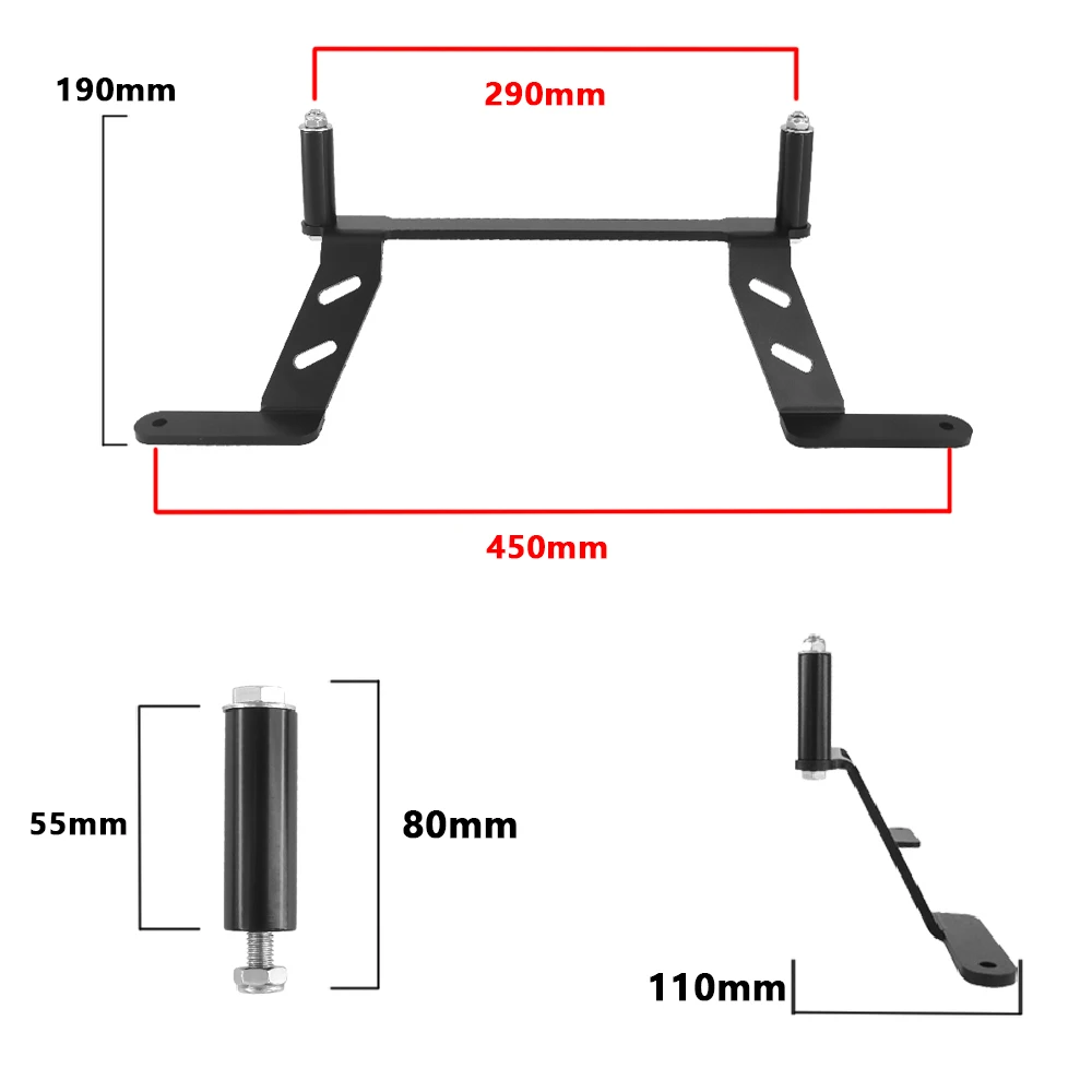Supporto Fari Per Moto BMW R1250GS Adventure 2019-2020 - Staffa In Lega Alluminio, Bulloni Acciaio 304 - Foto 11