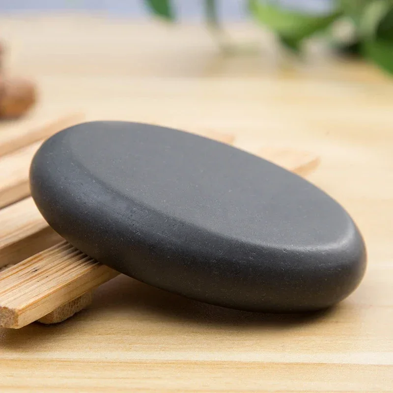 Facial Massager Massage Tool 1PC Natural Face Massage Stone Lava Basalt Hot Stone for Spa Massage Therapy Body Facial Therapy