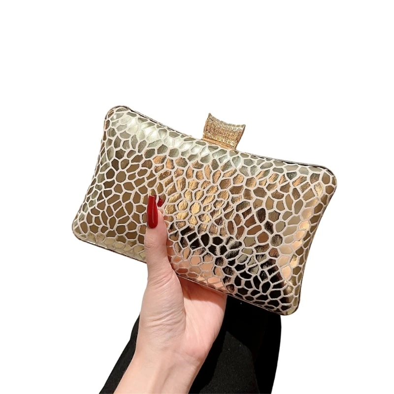Handbag Evening Clutch Purse with Fashioable Texture for Formal Gatherings E74B