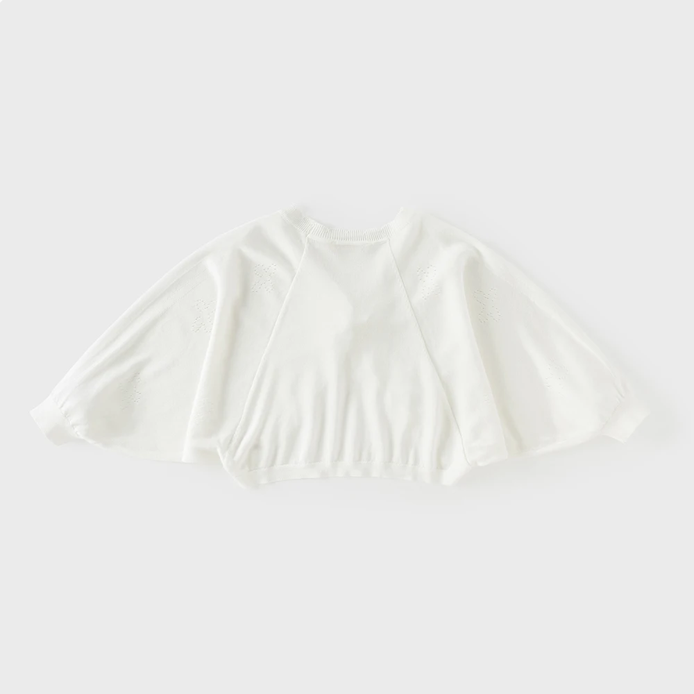 데이브 벨라 여아 스웨터 가디건 베이비 여름 코트 아동복 캐주얼 스웨터 컴포트 화이트 쿨 스윗 아우터웨어 DB2261434