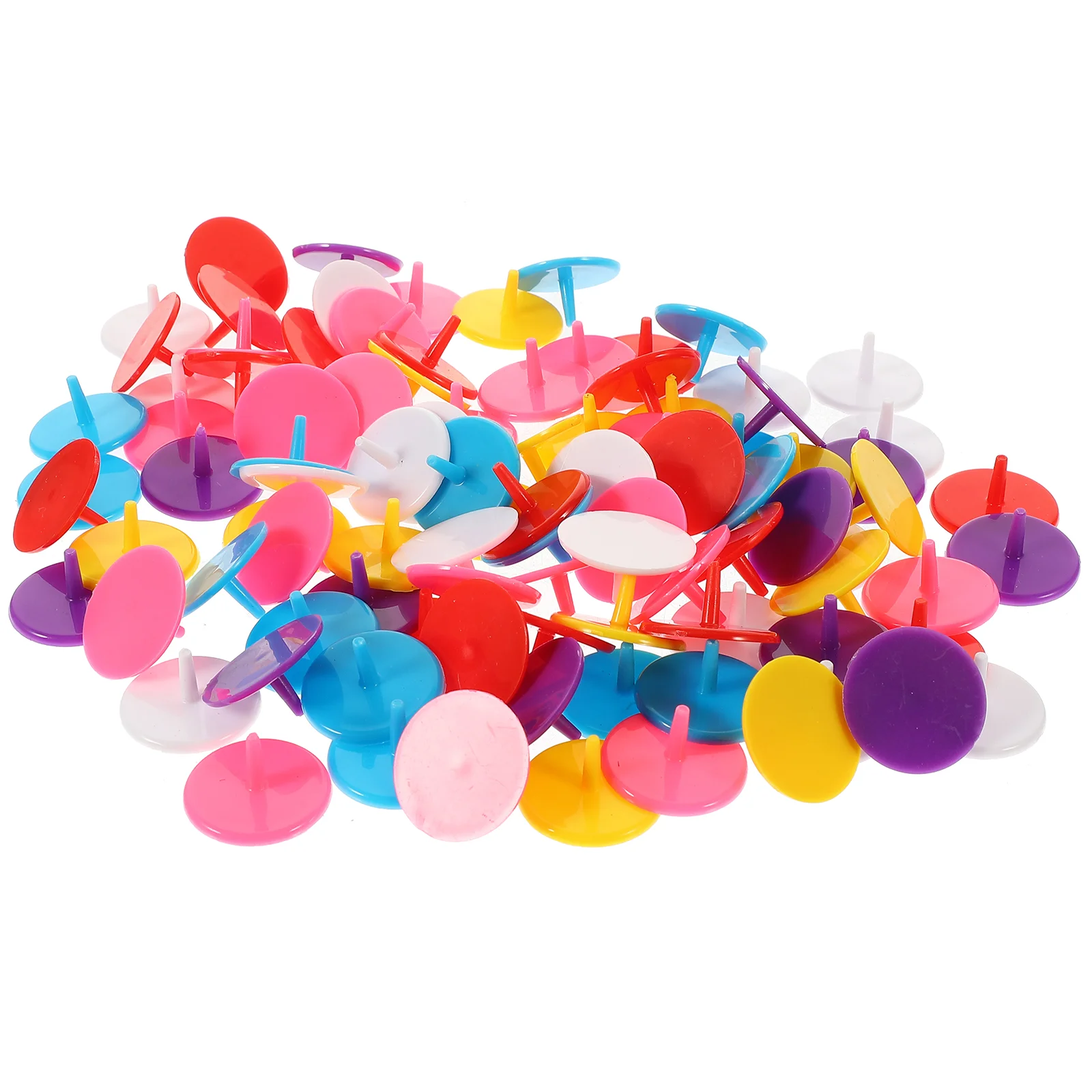 

100 Pcs Golf Balls Golf Ball Mark Plastic Mixed Color 100pcs Golfball Marking Tool Supplies Lightweight Markers Round Stuff