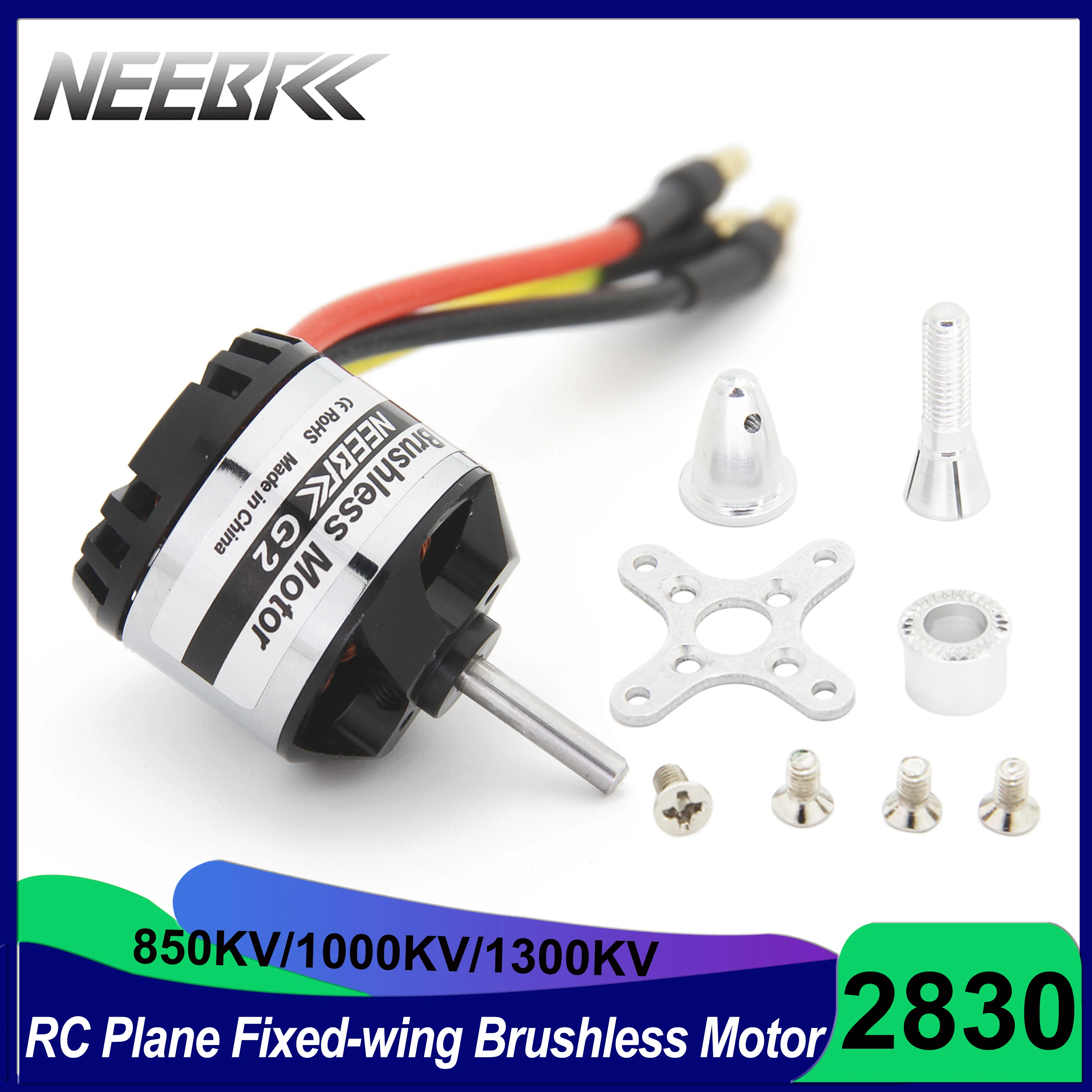 hobby koppel Achteras 2830 Borstelloze Motor Driefasige Buitenrotor Motor 1000KV 1300KV Vaste Vleugels Vliegtuigen Motor Modle Vliegtuig Motor Motor Science (Kleur: 2803 BRUSHLESS MOTOR, Maat: 1000KV