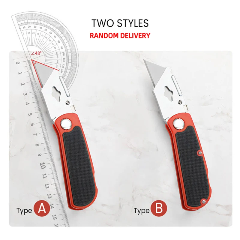 Art Knife Heavy-duty All Steel Thick Durable And Sturdy Folding Knife Cable Stripping Knife Wallpaper Knife 6
