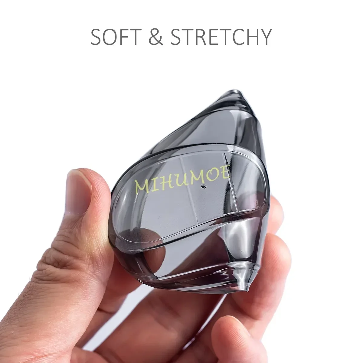Sleek Black Transparent Car Key Fob Cover