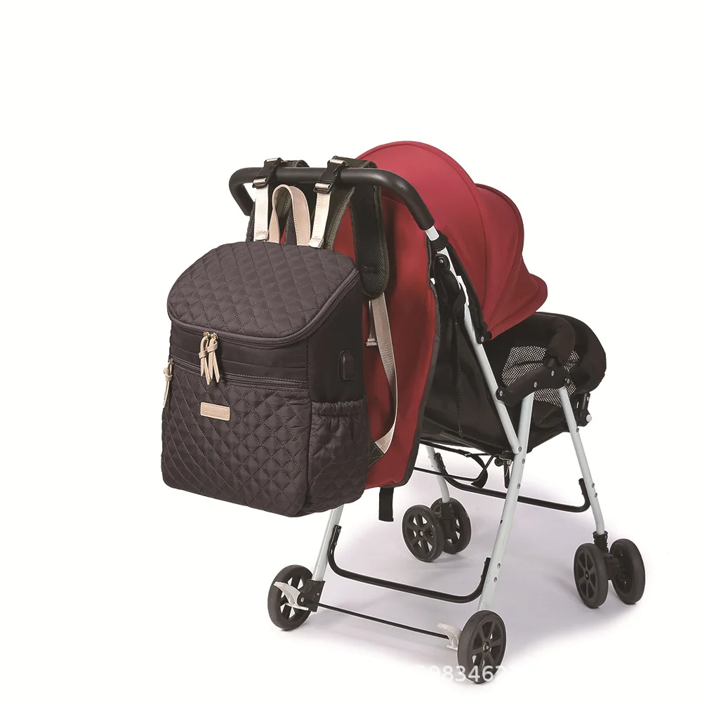 Description Picture 5 of itemDiaper Bag Backpack,Waterproof Baby Diaper Bag with Changing Pad Converts into Baby Tote Bag Diaper Backpack Stroller Bag and Cr