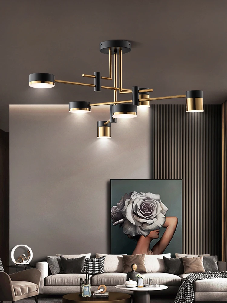 

Nordic Iron LED Pendant for Living Room Bedroom Modern Chandelier Kitchen Island Lighting Creative Dining Room Hanging Lamp