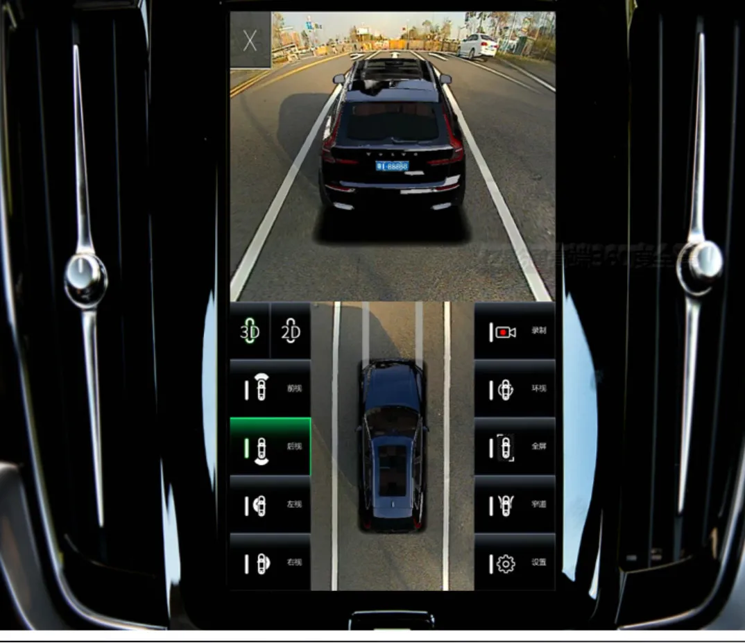 suit original monitor for Volvo V90 S90 car 360&deg; camera 3D bird eye panoramic view Front rear side Surround parking reverse