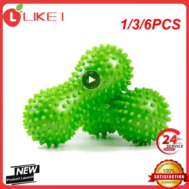 

1/3/6PCS Peanut Shape Massage Ball Muscle Relief Yoga Sport Fitness Ball Durable PVC Training Relaxation Therapy Massager Stress
