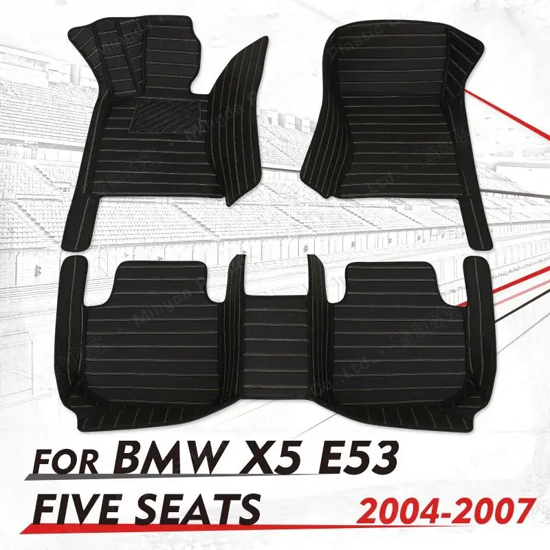 

Custom Car floor mats for BMW X5 E53 2004 2005 2006 2007 auto foot Pads automobile carpet cover