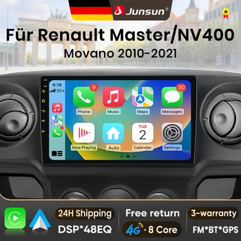 Radio para Auto Junsun Android 15 para Renault Master, Nissan NV400, Opel Movano 2010-2021, con Apple CarPlay, Pantalla Auto, Estéreo, Reproductor Multimedia, Video, Sistemas Inteligentes para Auto, Autoradio 2 Din, Unidad Principal, Navegación GPS, Bluetooth 4G, 8 Núcleos, FM, DSP, RDS, DAB+ 1