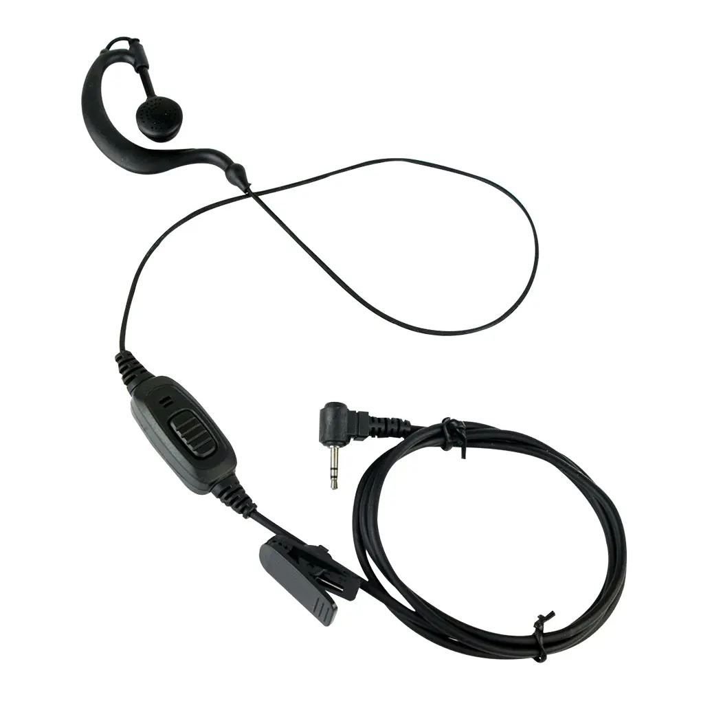 2 5mm Walkie Talkie Earhook Earphone Button Operation Two-way Radio Headphone Ergonomic Headset Replacing Part