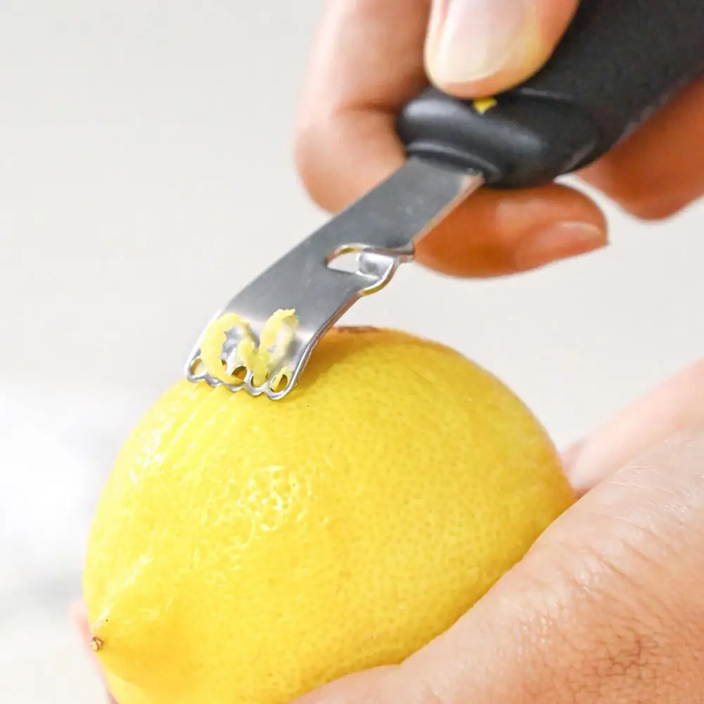 Lemon Grater Citrus Zester Shredder Tool Effortlessly Non-slip Handle Cheese Ginger for Home Kitchen