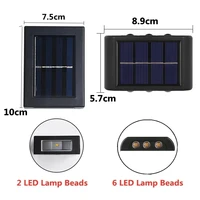 Solar LED Outdoor Light Solar Lighting Sensor Lamp Streetlights Exterior Garden Decoration Garland Waterproof Solar Wall Light 6