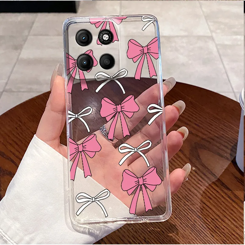 Luxury Cute Love Rabbit Clear Soft TPU Silicone Phone Case Cover