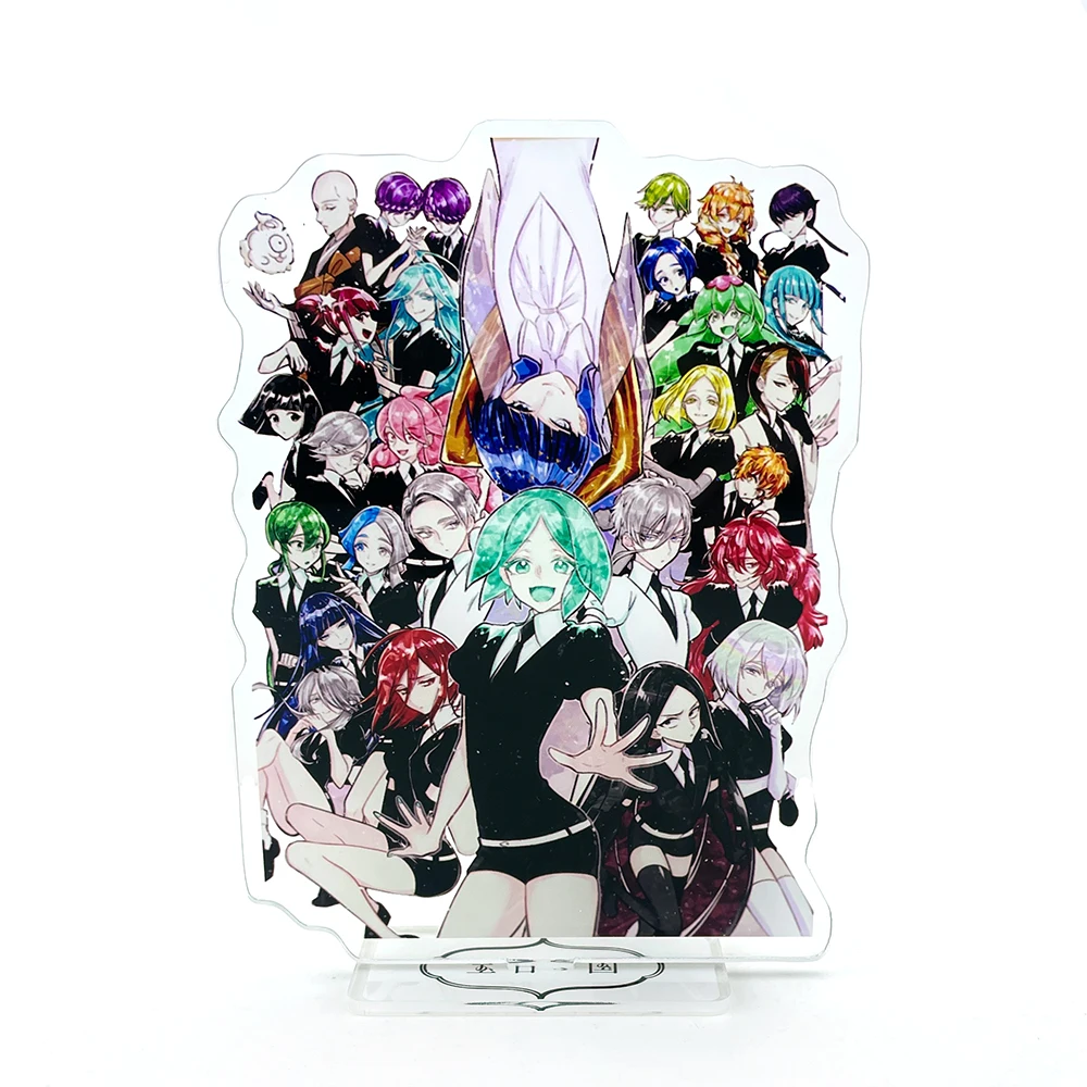 Houseki No Kuni Fosphophylite Antarcticite Diamond Cinabro Padparadscha Supporto Acrilico Figura Modello Piatto Cake Topper Anime