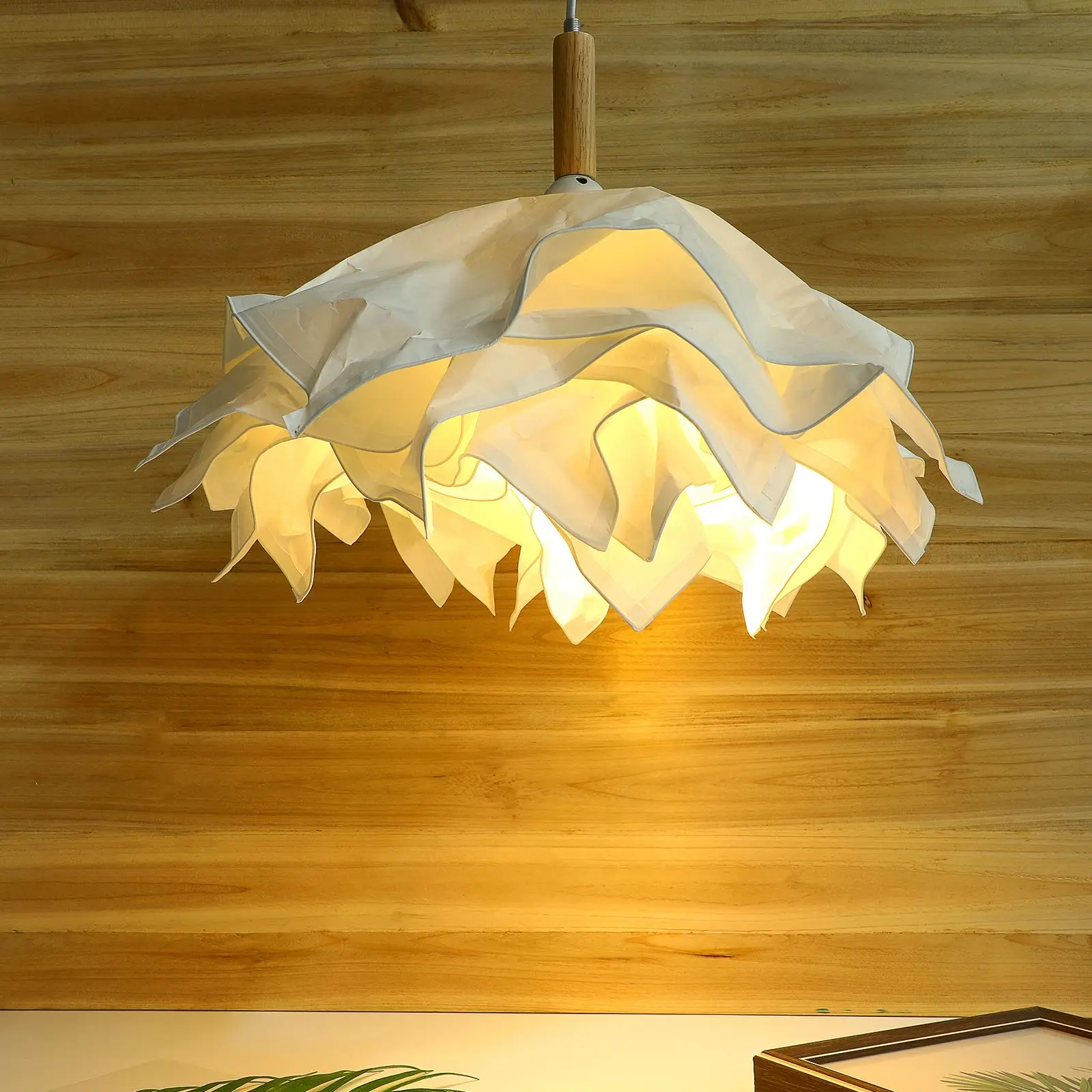 Modern Simple Nordic European Cloud Shape Chandelier Light Cover Mall Hotel Wedding Bedroom Paper Lampshade Decor
