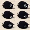 Fashion Face Mask Dragon Butterfly Scorpion deer Cartoon Anime Masks Half Face Mouth Muffle Dustproof Masks Anti-dust Black Mask 3