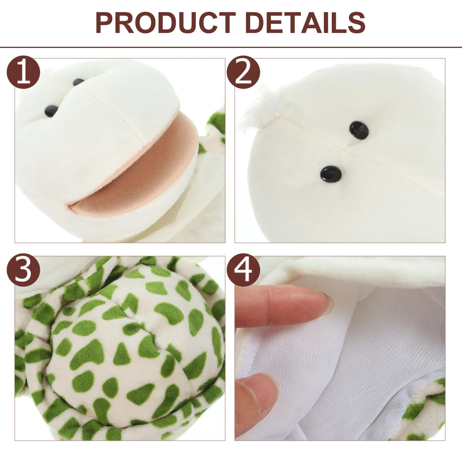 귀여운 거북이 손인형 인터랙티브 학습 조기 교육 어린이 이야기 속에 담긴 동물 손가락 인형 거북이