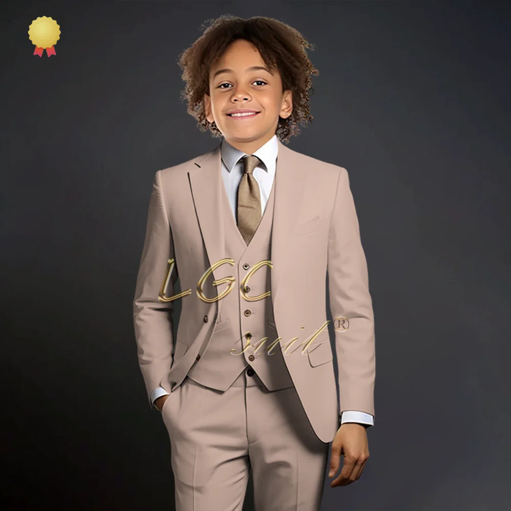 3-piece collar suit and tailcoat for boys ages 3-16 wedding party birthday formal set