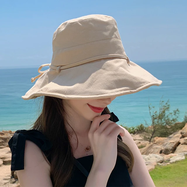 Big Brim Women Bucket Hat Candy Color Sunscreen Hat Outdoor Travel Riding  Hat Fisherman Hat Hip Hop Panama Hat Women Gift - Bucket Hats - AliExpress