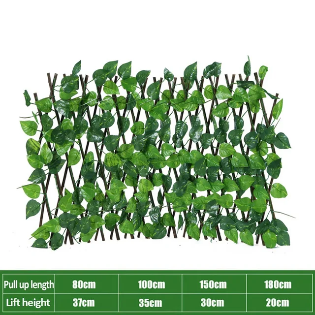 New Garden Screening Expanding Trellis Privacy Screen Hedged Artificial Faux Ivy Leaves Wooding Fence For Garden Buildings 6