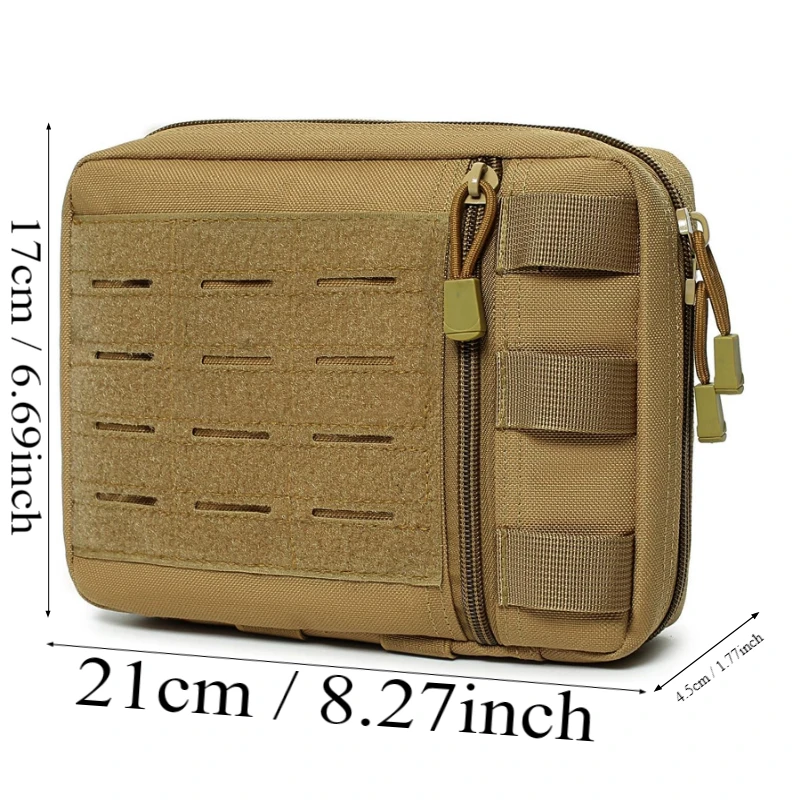 Tactical Molle Admin Pouch Multi-Purpose Laser-Cut Utility Pouch Modular EMT EDC Organizer Tool Pouch Bag 3