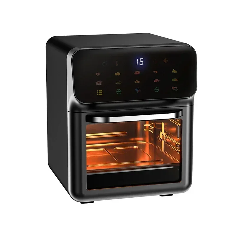 Smart Electric Air Fryer Large Capacity Convection Oven Deep Fryer Without Oil Kitchen 360°Baking Viewable Window Home Appliance electric air fryer 10 l large capacity convection oven deep fryer without oil kitchen 360°baking viewable window home appliance