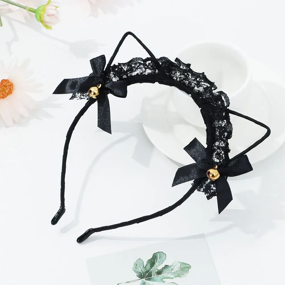 Bandeau Oreilles De Chat Noir 1 Pièces Avec Sangle De Cou 2 Pièces, Accessoires De Cosplay De Chat Avec Cloches, Accessoires De Robe D'Halloween Pour Filles Femmes, Cosplay De Fête