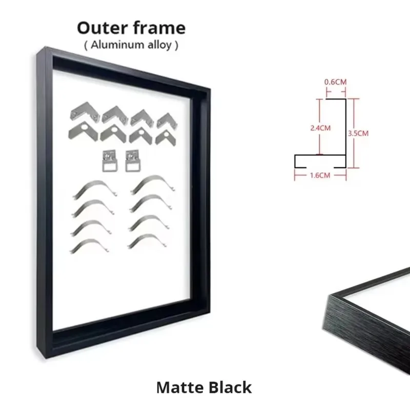 40x40CM 40x50CM 50x50CM DIY מתכת אלומיניום מסגרת שחורה זהב קנבס ציור שמן יהלומים אמנות קיר אמנות פוסטר עיצוב בית