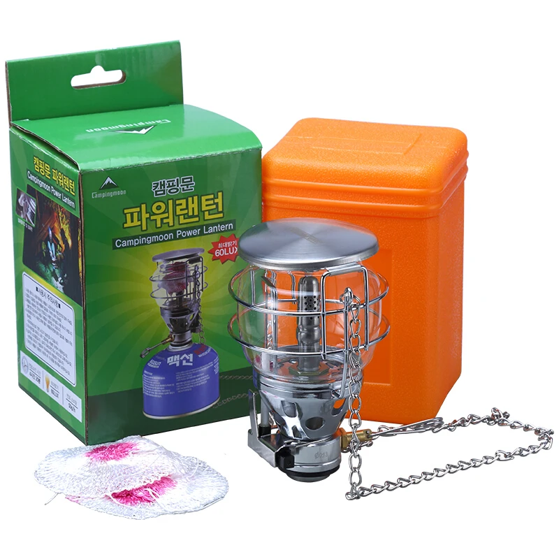 Campingmoon 100lumx Medium Portable Outdoor Camping Glass Lantern Tent Lamp Outdoor Gas Light portable camping light tent lamp