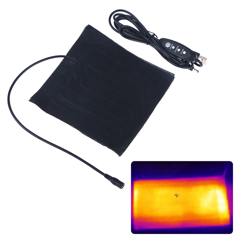 

Обогреватель из углеродного волокна с USB-разъемом, 15*15 см, мягкая подушка, зимний жилет для мужчин и женщин, обогревающая одежда, теплые подушечки, сохраняют тепло