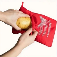Sac de pommes de terre réutilisable pour micro-ondes, cuiseur de pommes de terre au micro-ondes Express, pot parfait Tag4, poudres au four d'apprentissage 2