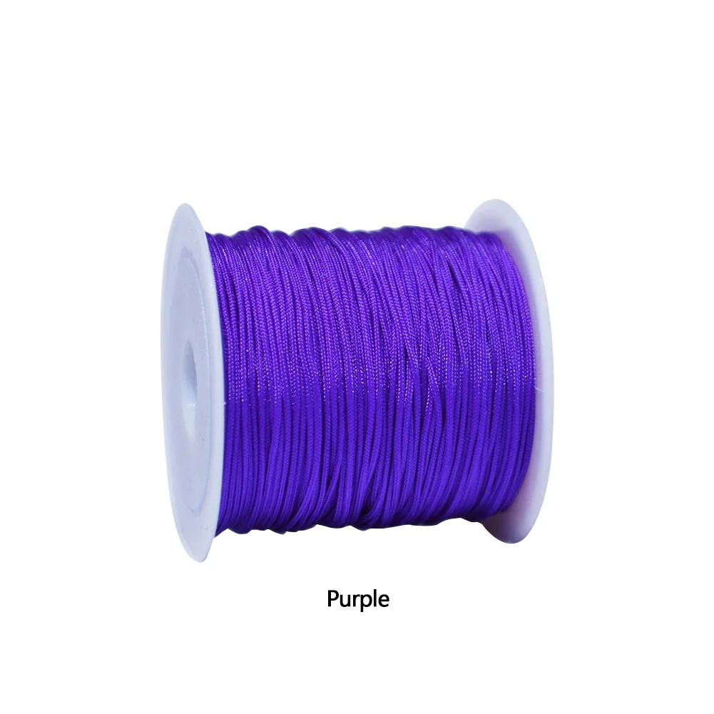 Premium 0.8mm Nylon Cord for DIY Jewelry and Craft Projects - 20M Roll