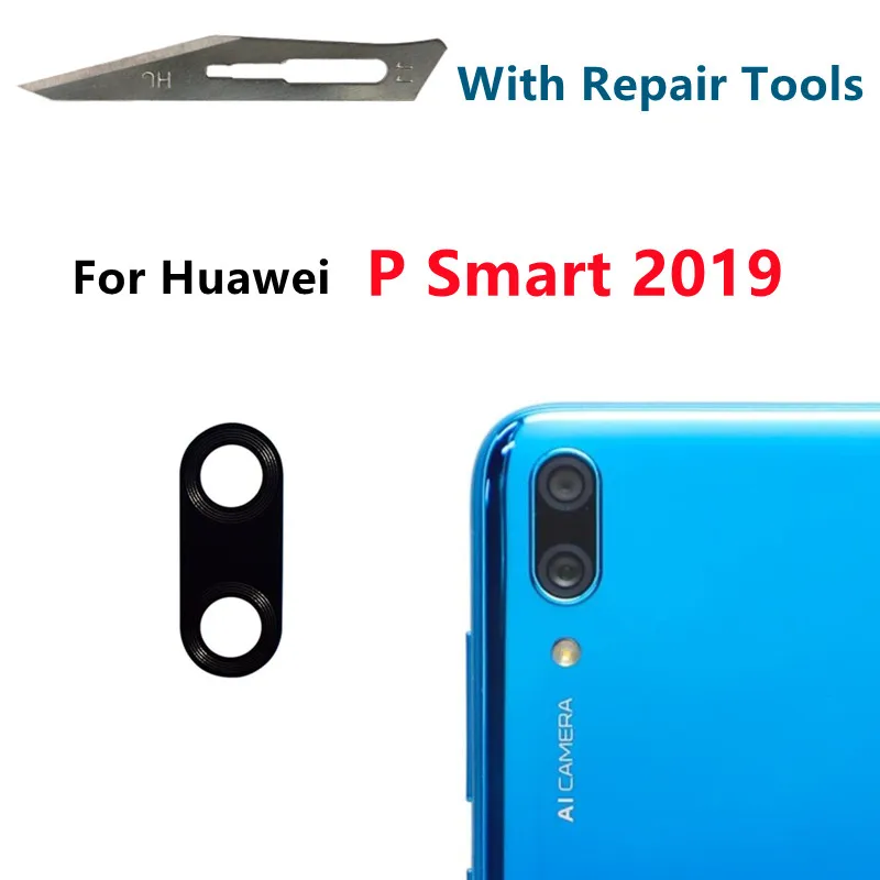 For Huawei P Smart Plus Pro S 2019 2020 2021 Rear Back Camera Glass Lens Cover with Adhesive Sticker