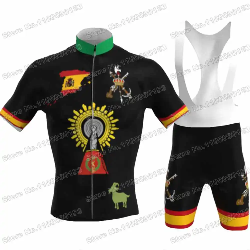 The Spanish Legion Virgen del Pilar Cycling Jersey Set Spain Cycling Clothing Men Road Bike Shirt Suit Bicycle Pant Maillot