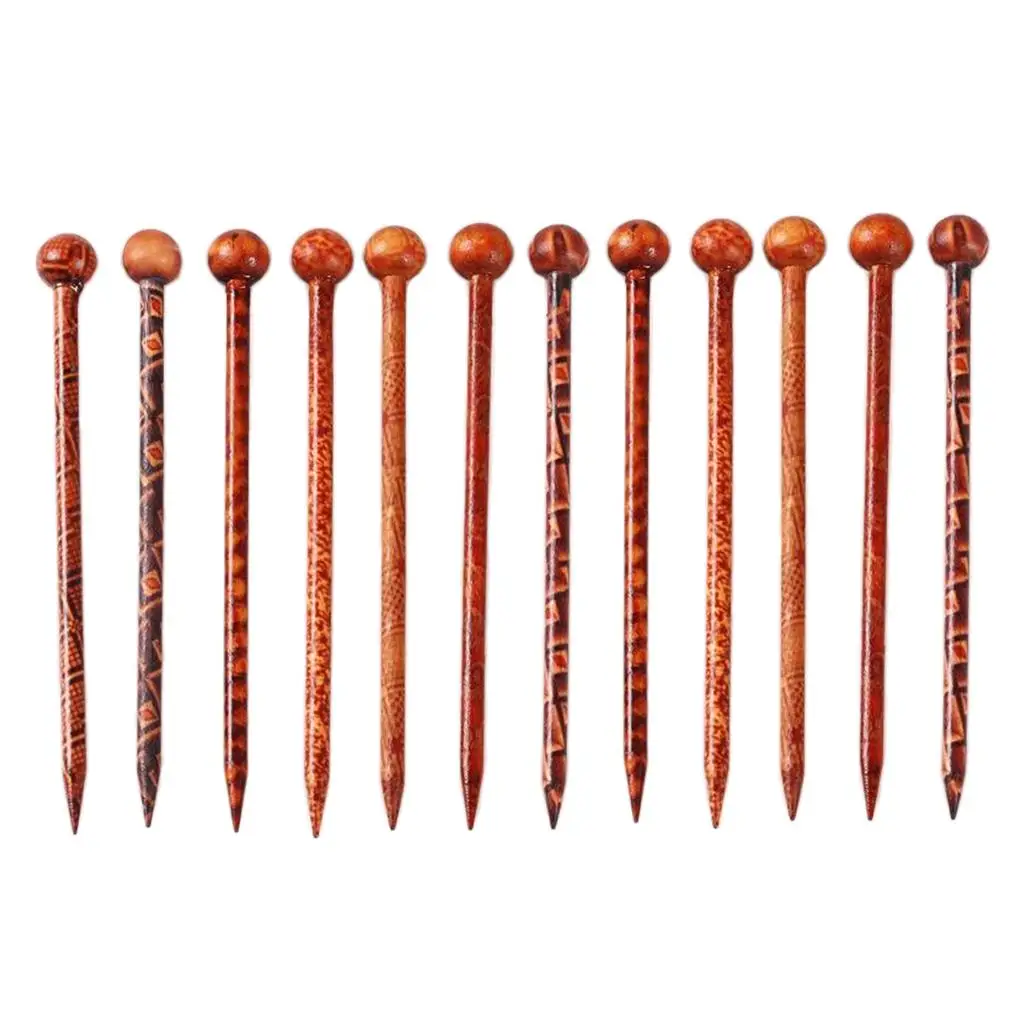 12Pieces 5.12inch Retro Hair Sticks Flowers Printed Wood Hairpin Chopsticks Wooden Hairpin Headdress DIY Accessories 12Pieces 5.12inch Retro Hair Sticks Flowers Printed Wood Hairpin Chopsticks Wooden Hairpin Headdress DIY Accessories