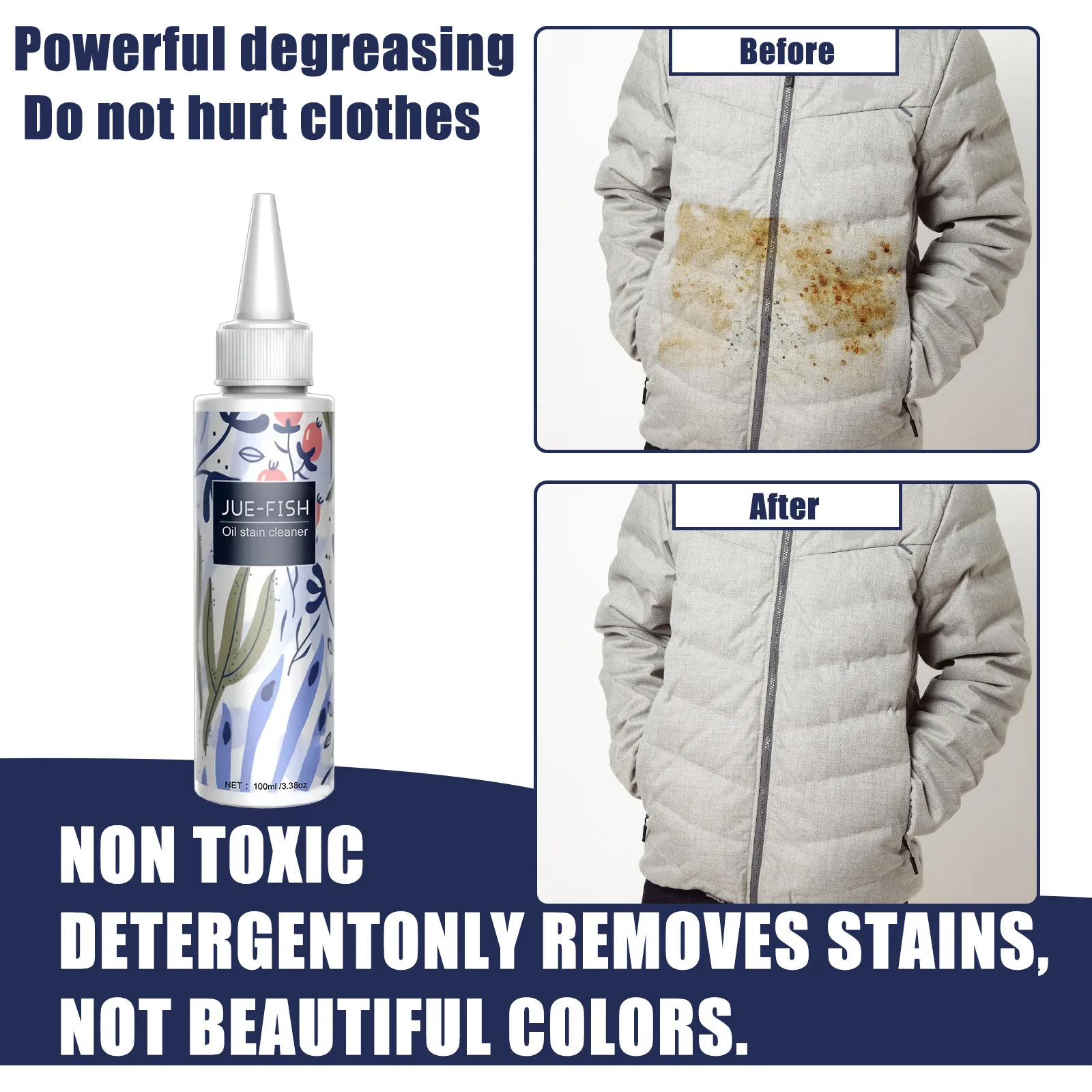 Clothes Oil Stain Remover Dust Cleaner Stubborn Dirt Oil Cleaning Washing Multipurpose Laundry Degreasing Agent for Fabric Cloth stain remover spray