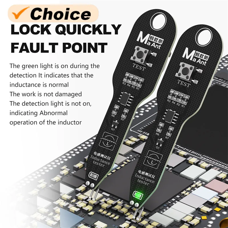 MaAnt M093 Motherboard Coil Tester Inductor Detector Tool for PC Repair ...