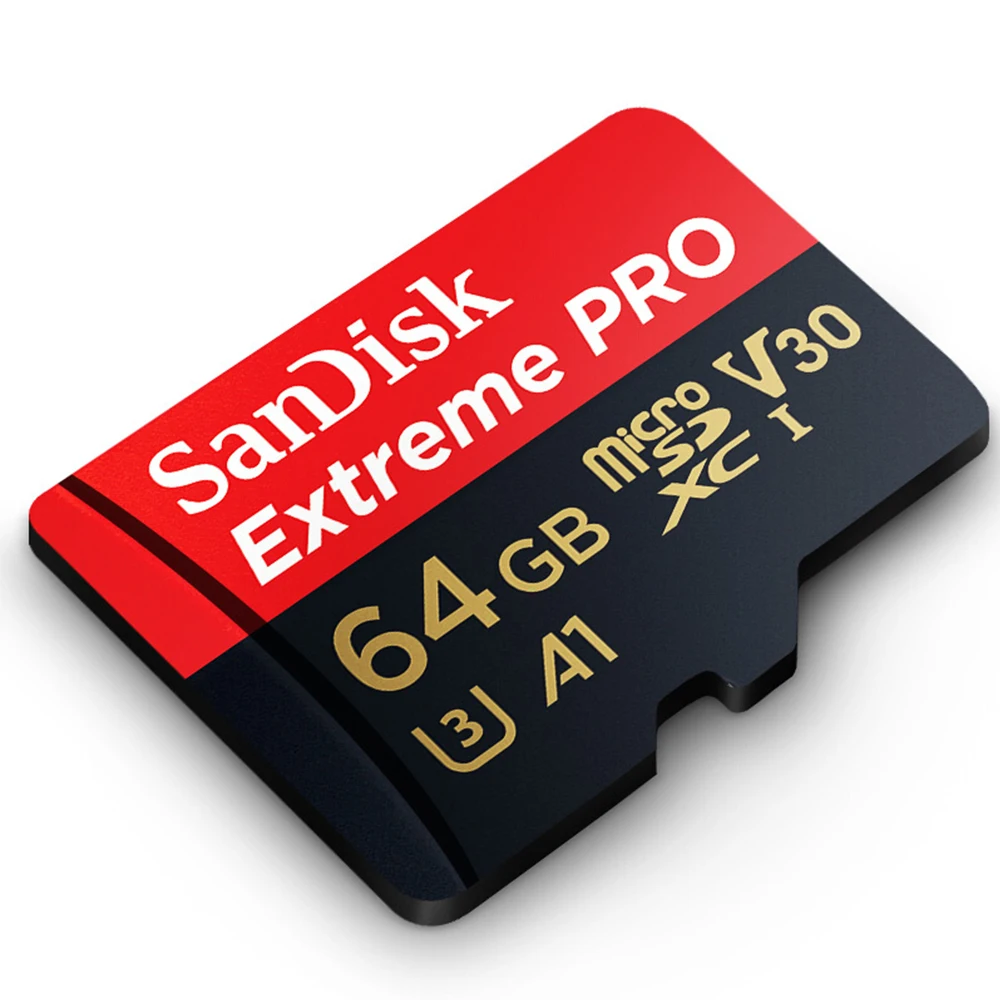 SanDisk – carte Micro SD 64 go 4K U3 V30 SDXC A2 Extreme Pro UHS-I Ultra A1  U1 C10 TF pour caméra de jeu DJI, 1/lot - AliExpress