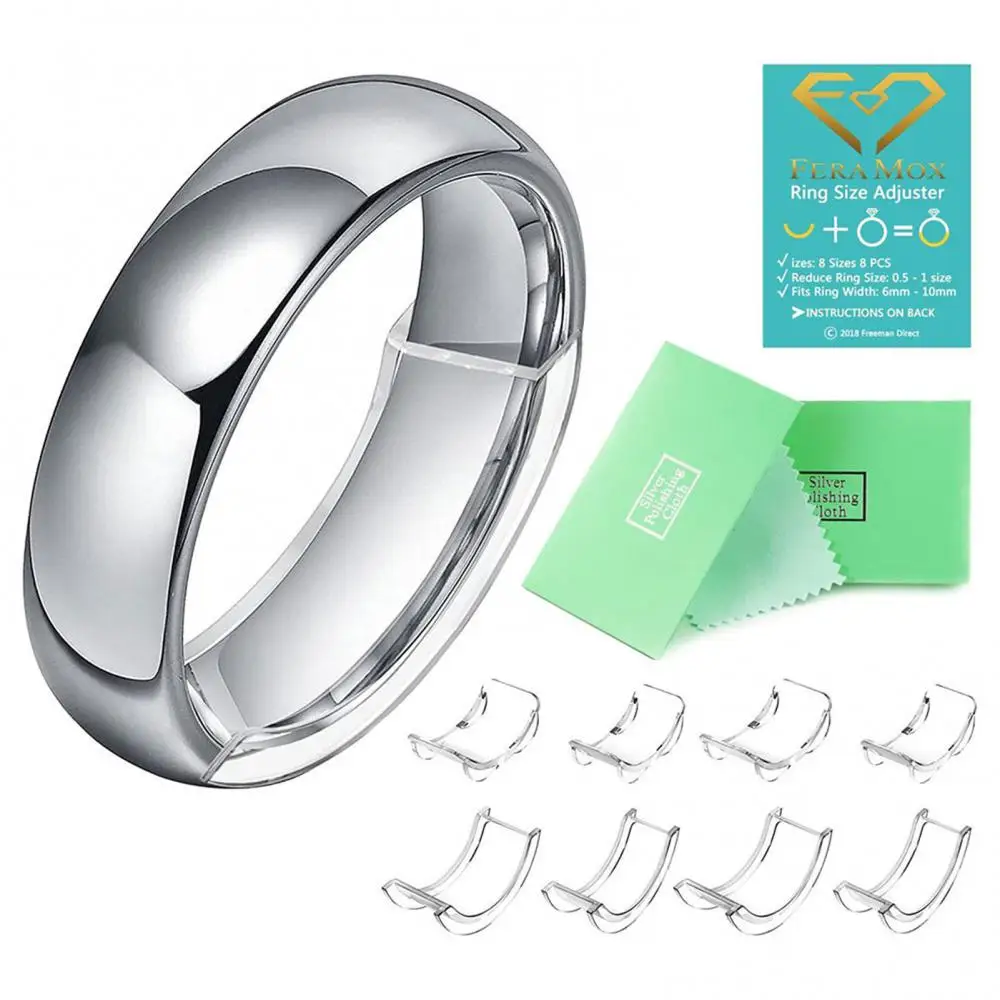 1/3/5SETS Invisible Ring Size Adjusters Design Non-toxic Silicone Adapters Adjusting Pad