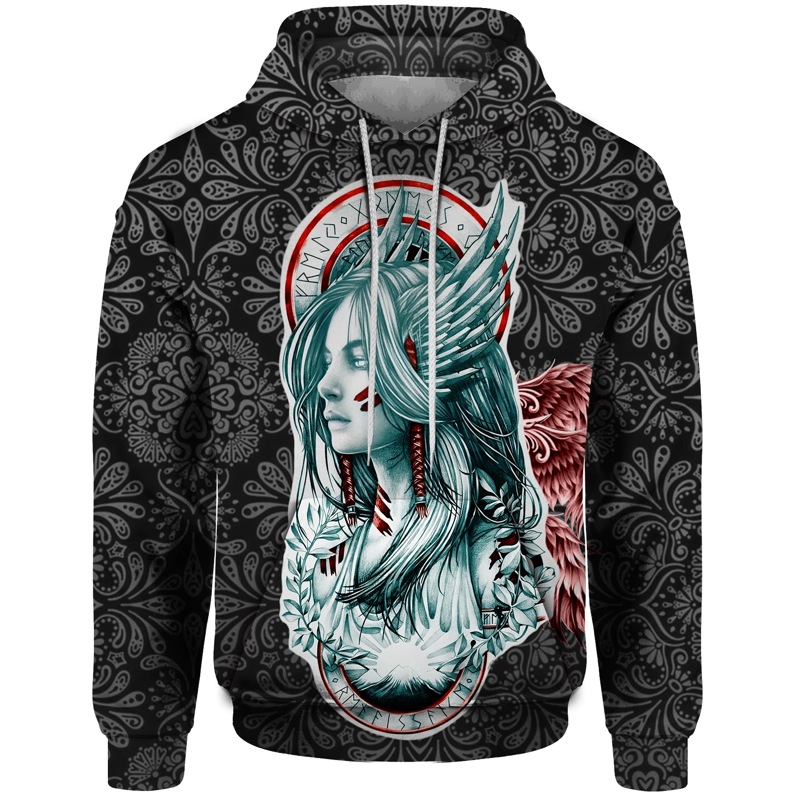thumbnail image 1 of Sudadera con capucha de Diosa para hombre, ropa Y2k genial, sudaderas con capucha con impresión 3D para hombre, moda de bruja, duraderas, nuevas sudaderas con capucha y jerséis, 1 of 4