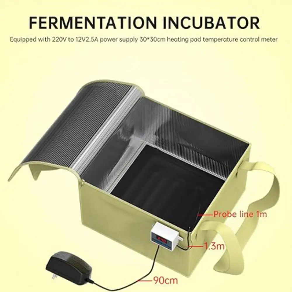 Description Picture 3 of itemBread Warming Box Temperature Control Fermenting Bag Fermentation Equipment With Auto Shut Off For Making Bread Yogurt Natto