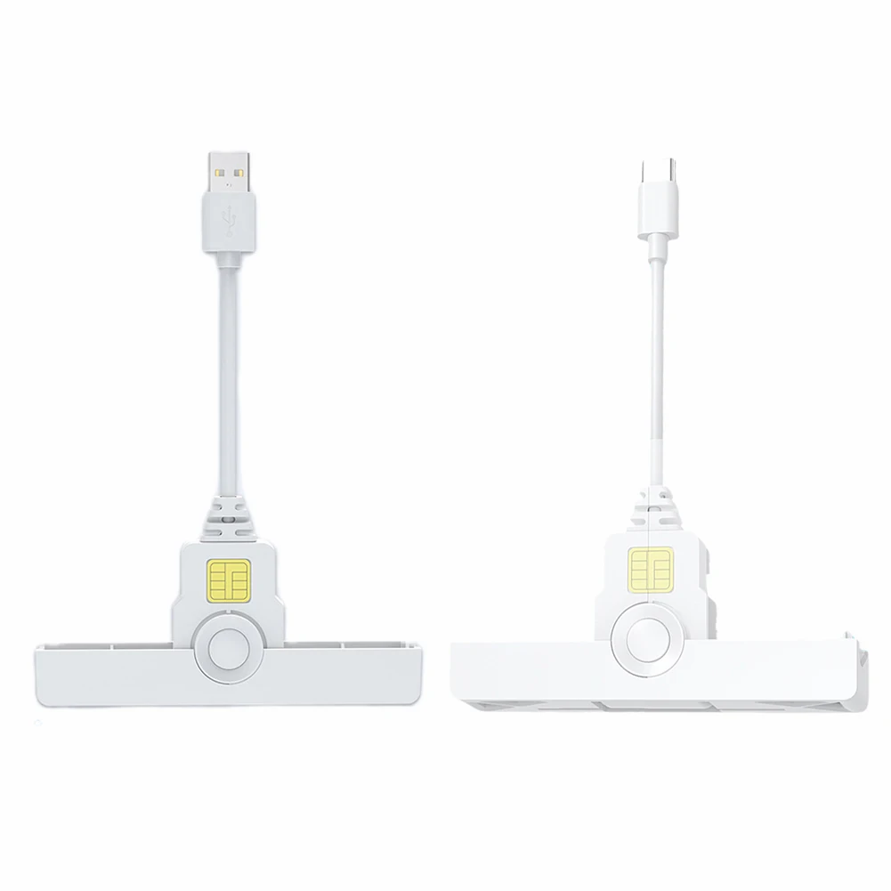 USB2.0/Type-C 은행 카드 리더기 접이식 일반 액세스 카드 리더기 CAC 리더기 Windows/OS/안드로이드와 호환 가능