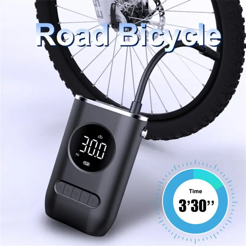 

Electric Inflator Pump Portable Mini Wireless Smart Digital Air Compressor Tire Pressure Detection For Car Bike Motorcycle Balls