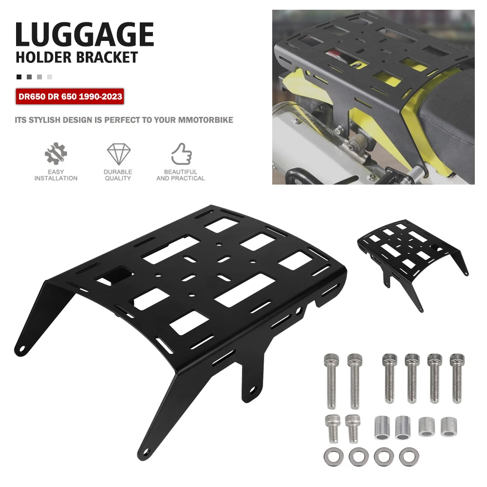 

For Suzuki DR650 DR 650 1990-2021 2022 2023 Motorcycle Rear Luggage Rack Cargo Rack Support Shelf Holder Bracket dr650