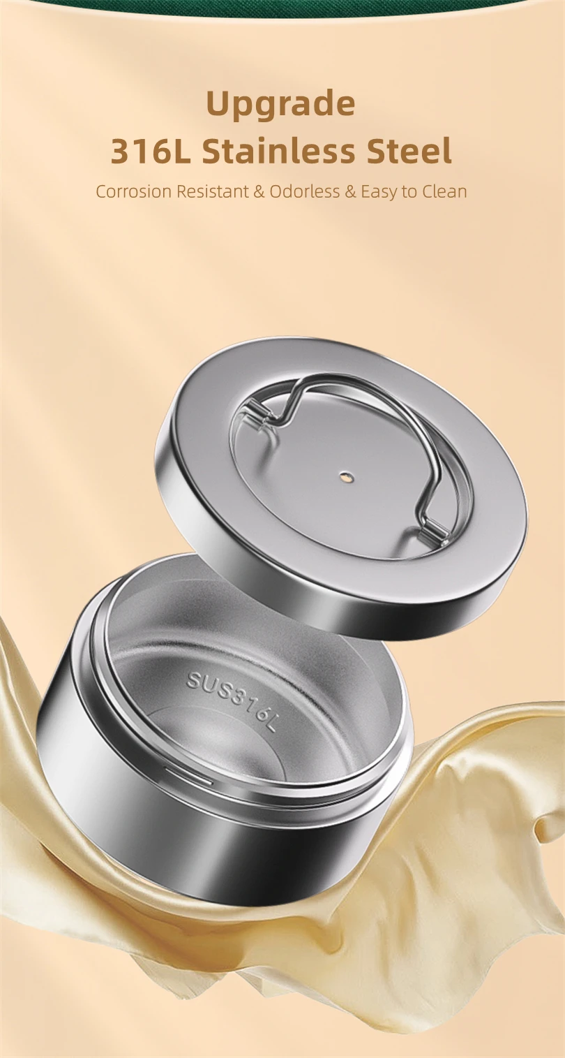 Description Picture 5 of itemMultilayer Lunch Bento Box Stainless Steel Insulated Portable Food Thermal Jar For Adult Food Container Box with Portable Bag