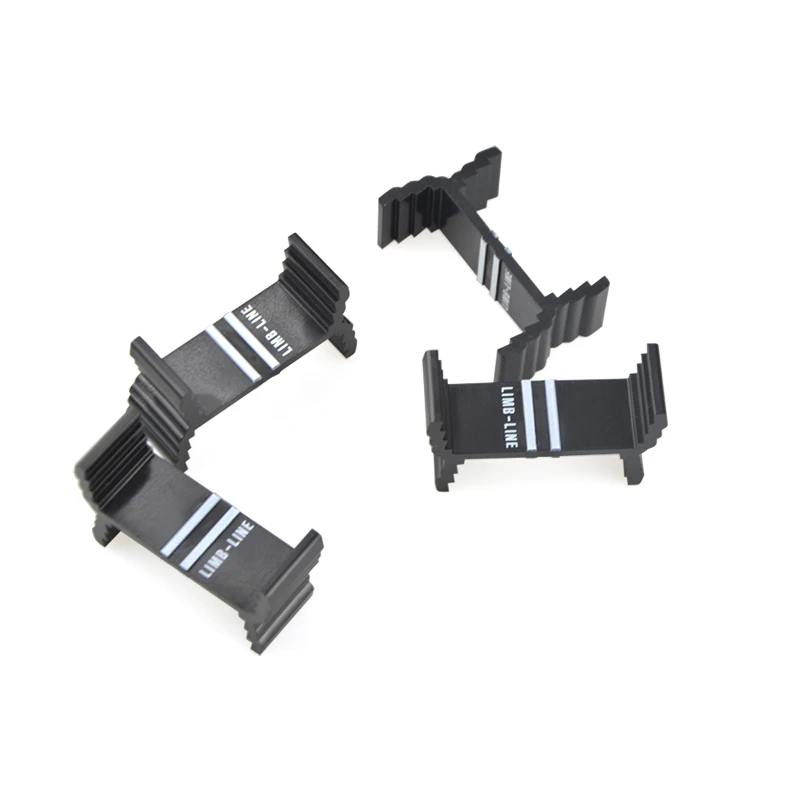 Archery Limb Gauges 4pcs Archery Center Line Regulator Recurve Bow Limb Gauges Adjustment Module Calibration Detector Shooting Tuning Tools