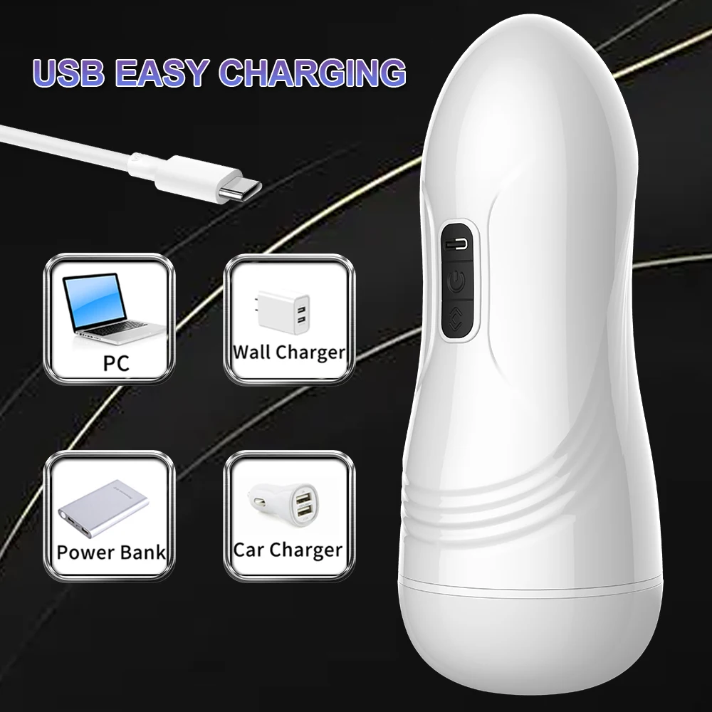 Automatic Male Mastubator Blowjob Vibration Machine Real Vaginia Pocket Pussy Penis Oral Masturbation Cup Adult Sex​ Toy for Man male masturbator male masturbator cup male masturbation aid